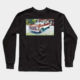 Classic 1977 Chevy C10 Pick Up Truck Long Sleeve T-Shirt